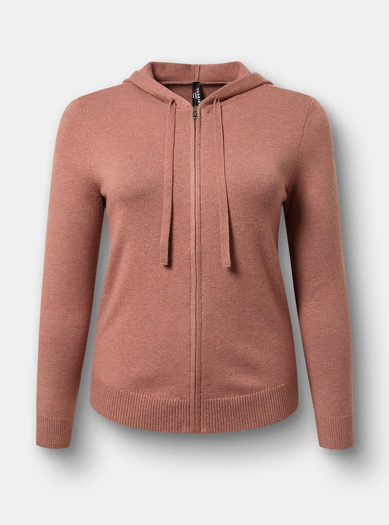 Zip Up Lounge Crop Hoodie