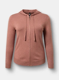 Zip Up Lounge Crop Hoodie