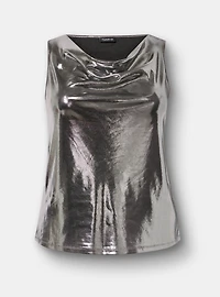 Liquid Shine Cowl Neck Tank