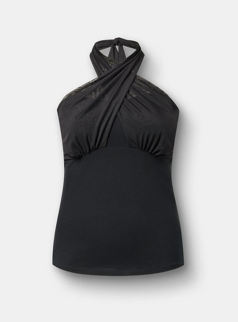 Foxy Mesh Halter Top