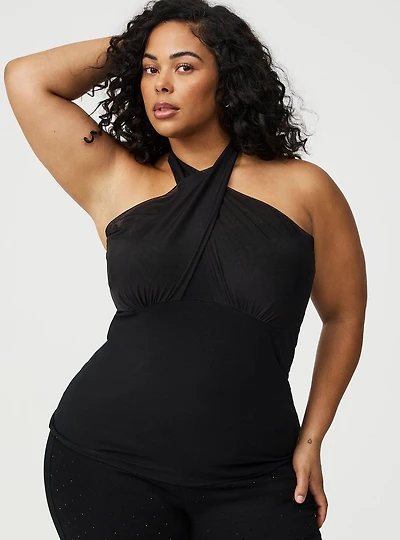 Foxy Mesh Halter Top