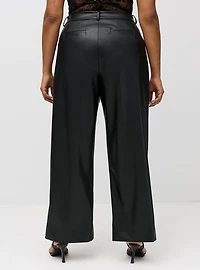 Studio High-Rise Straight Faux Leather Pant