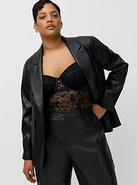 Studio High-Rise Straight Faux Leather Pant