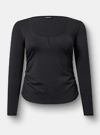 V-Wire Ruched Top