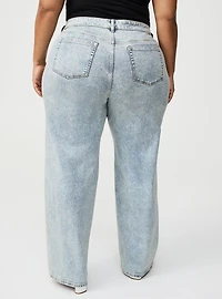 Perfect Wide Leg Glitter-Coated Jean