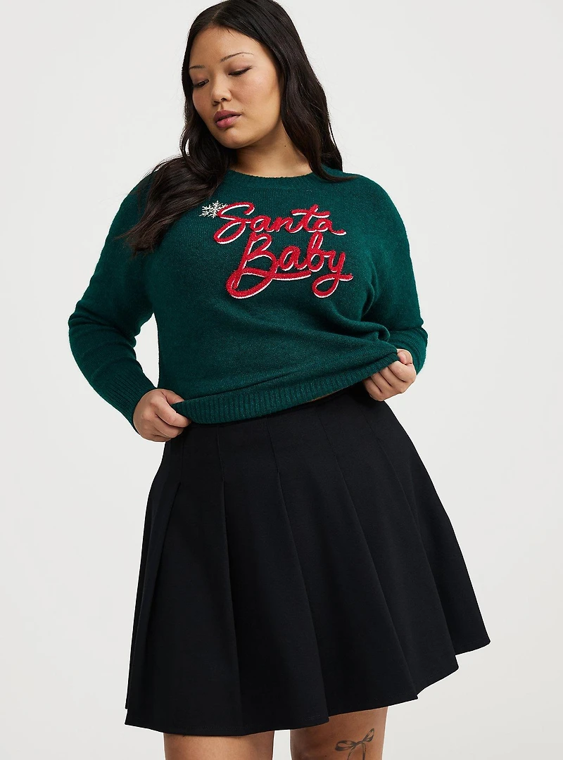 Pleated Mini Skirt