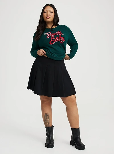 Pleated Mini Skirt