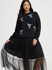 Tiered Tulle Maxi Skirt