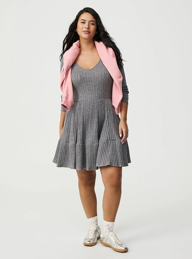 Hacci Tiered Mini Dress