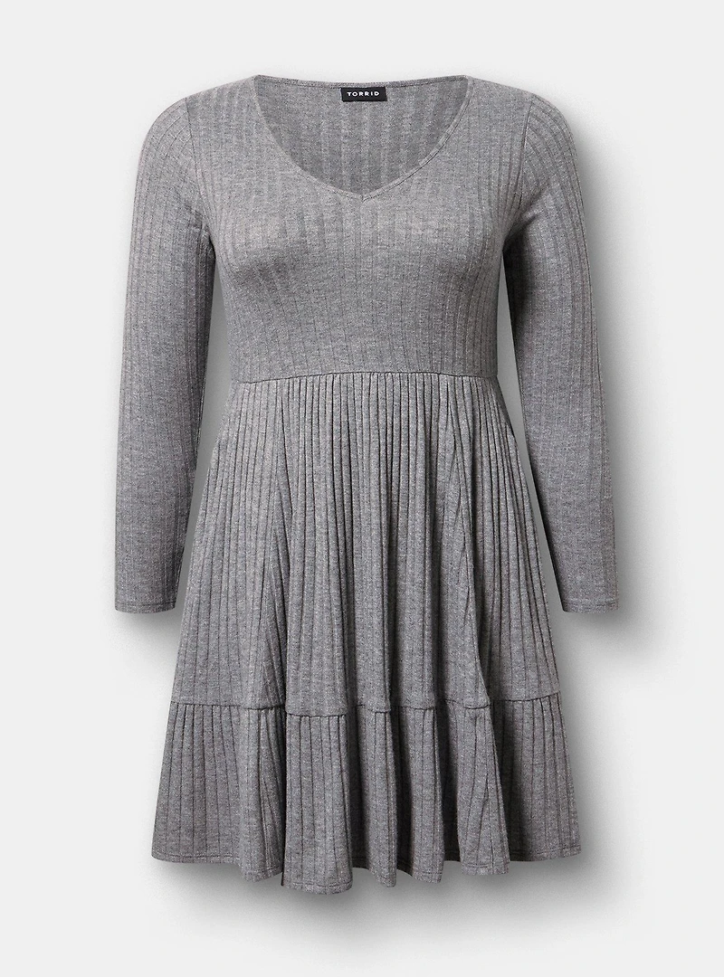 Hacci Tiered Mini Dress