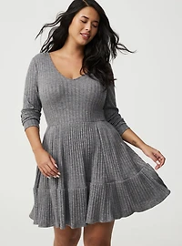 Hacci Tiered Mini Dress