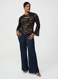Keyhole Lace Top