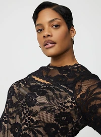 Keyhole Lace Top
