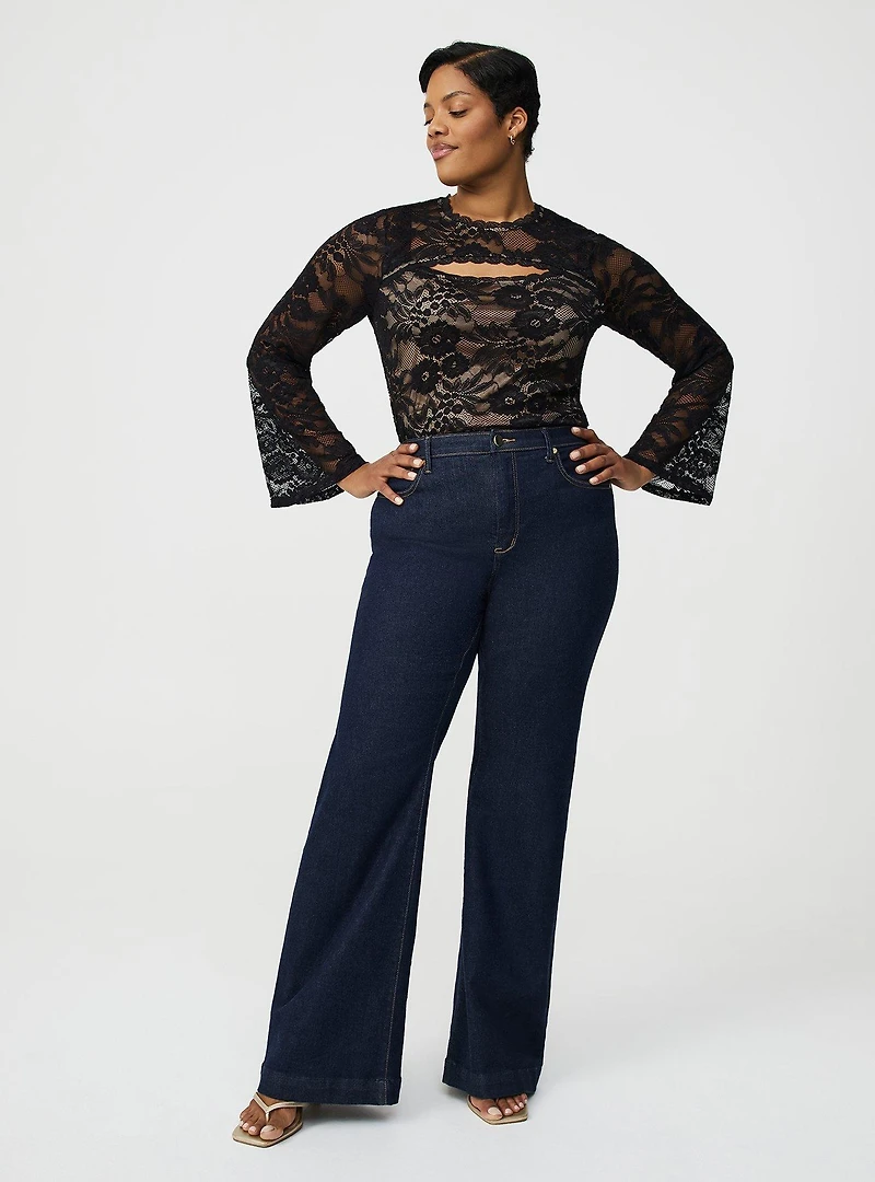 Keyhole Lace Top