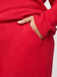 Rib Hacci Wide Leg Lounge Pant