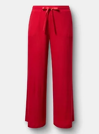 Rib Hacci Wide Leg Lounge Pant
