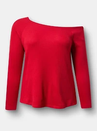 Rib Hacci Off the Shoulder Lounge Top