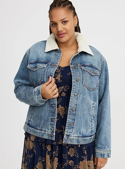 Sherpa Denim Jacket
