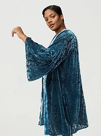 Burnout Velvet Kimono