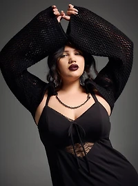 Nightfall Chain Detail Ultra-Crop Shrug