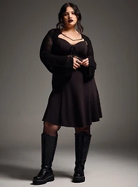 Nightfall Chain Detail Ultra-Crop Shrug