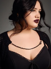 Nightfall Chain Detail Ultra-Crop Shrug