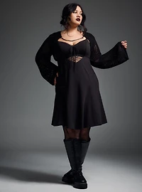 Nightfall Chain Detail Ultra-Crop Shrug