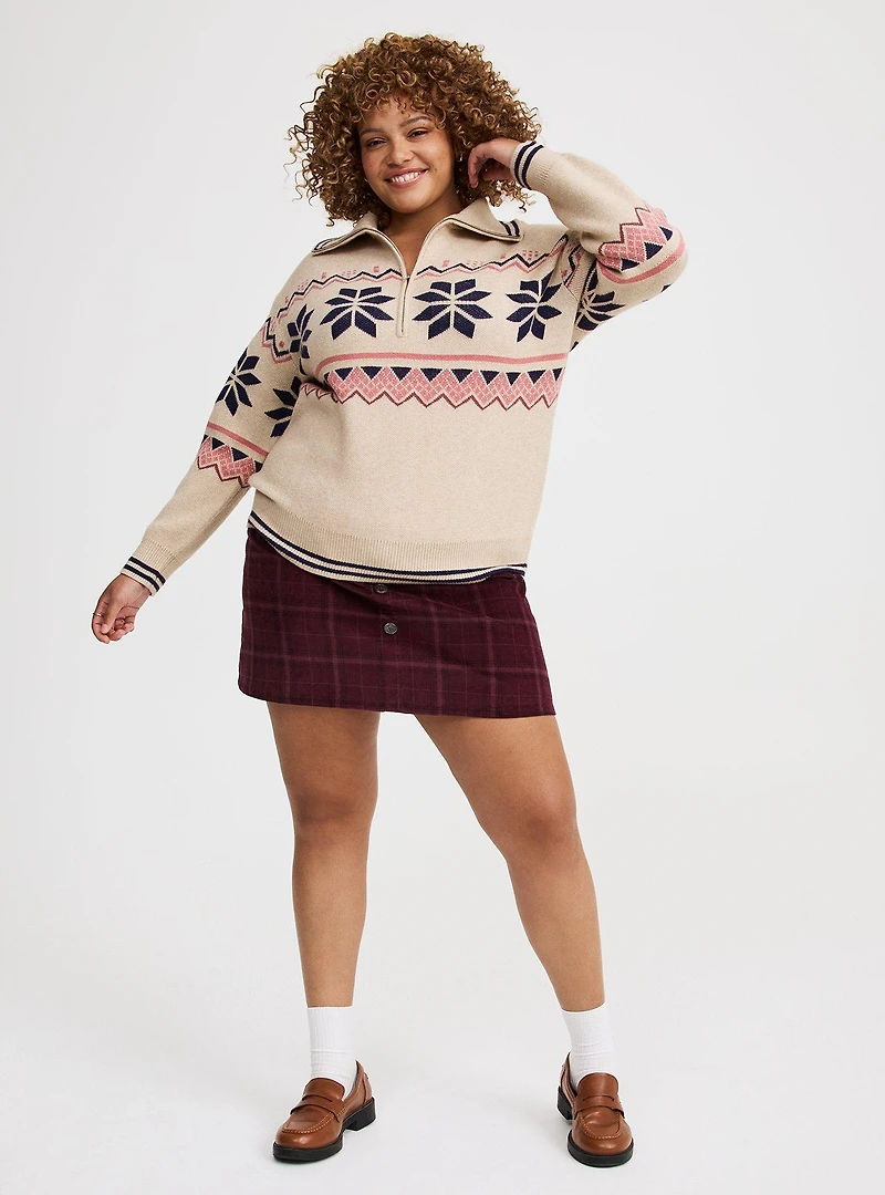 Half Zip Pullover Sweater
