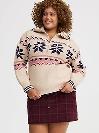 Half Zip Pullover Sweater