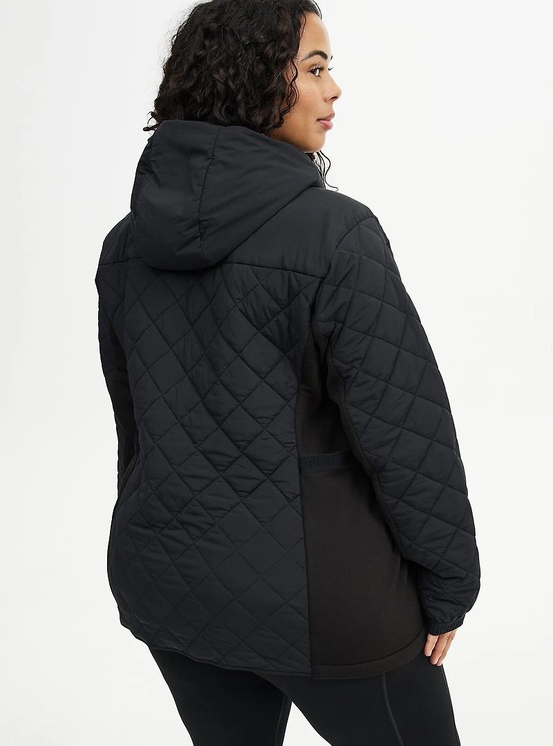Quilted Zip Active Puffer