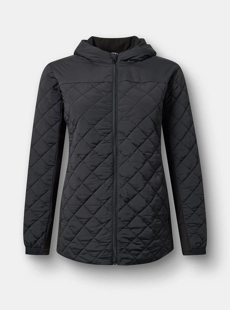 Quilted Zip Active Puffer