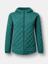 Quilted Zip Active Puffer