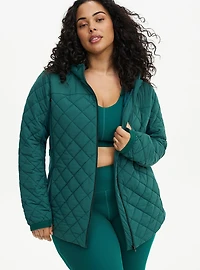 Quilted Zip Active Puffer