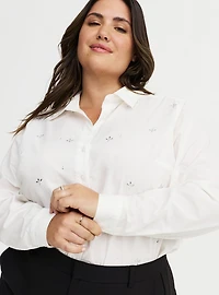 Lizzie Embellished Button-Up Shirt