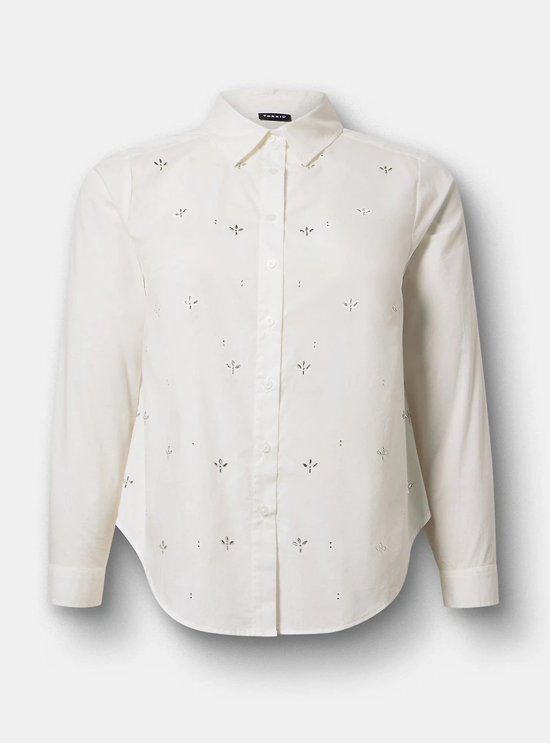 Lizzie Embellished Button-Up Shirt