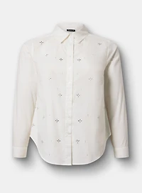 Lizzie Embellished Button-Up Shirt