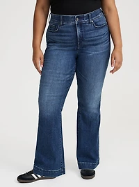 Bombshell High-Rise Rhinestone Flare Jean