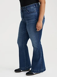 Bombshell High-Rise Rhinestone Flare Jean
