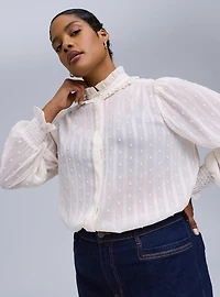 Belle Isle Ruffle Neck Blouse