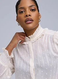 Belle Isle Ruffle Neck Blouse