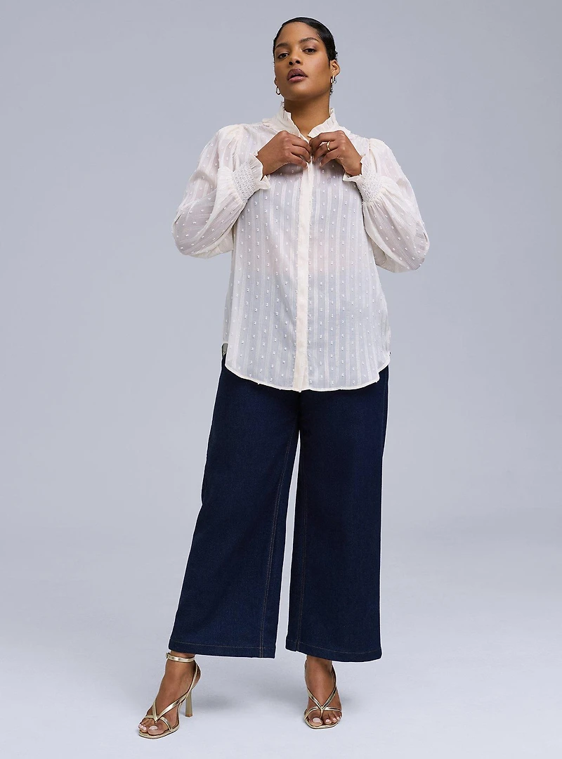 Belle Isle Ruffle Neck Blouse