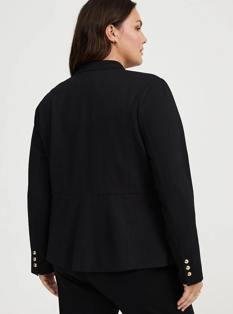 Ponte Peplum Jacket