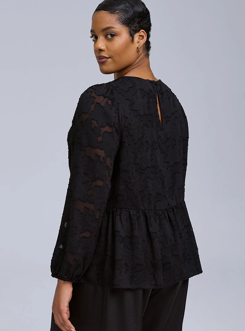 Belle Isle Peplum Pullover Top