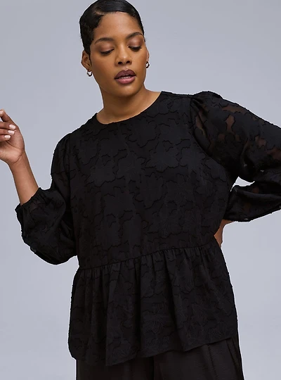 Belle Isle Peplum Pullover Top