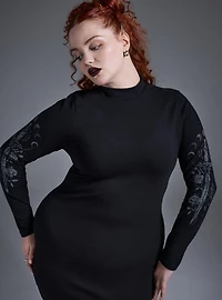 Nightfall Mock Neck Mini Dress