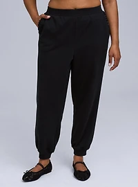 Belle Isle Satin Ruffle Jogger