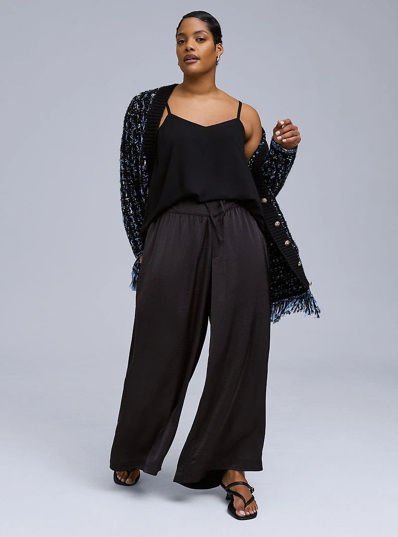 Belle Isle Flowy Drawcord Wide Leg Pant