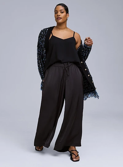 Belle Isle Flowy Drawcord Wide Leg Pant