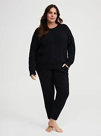 Cable Lounge Pullover Sweater