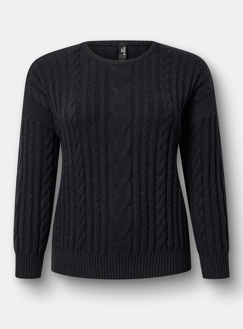 Cable Lounge Pullover Sweater